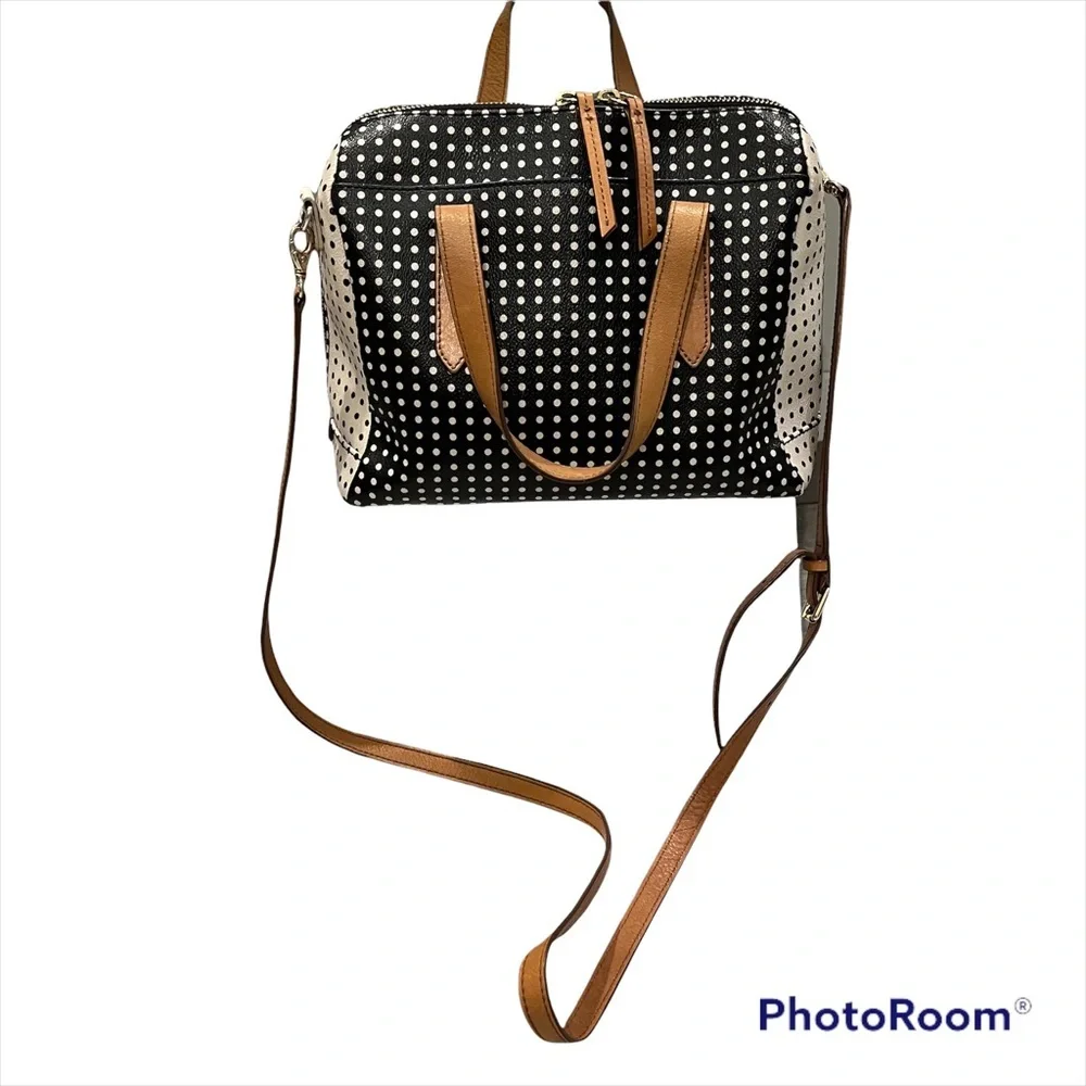 Fossil Sydney Polka Dot Satchel - Picture 4 of 15
